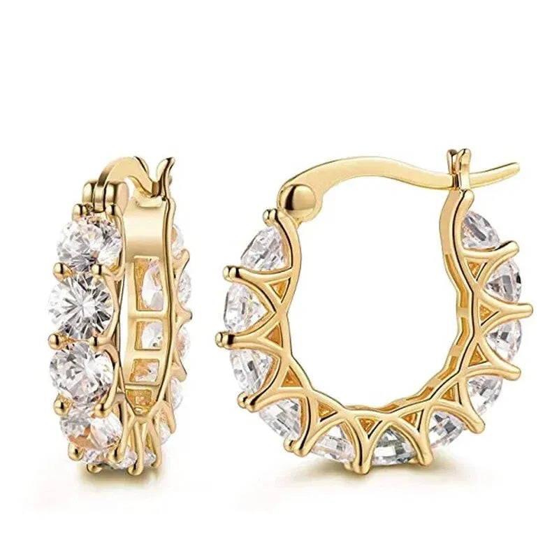 Huitan hoop earrings