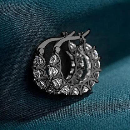 Huitan hoop earrings