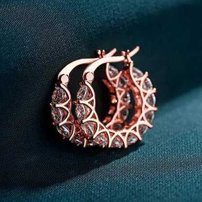 Huitan hoop earrings