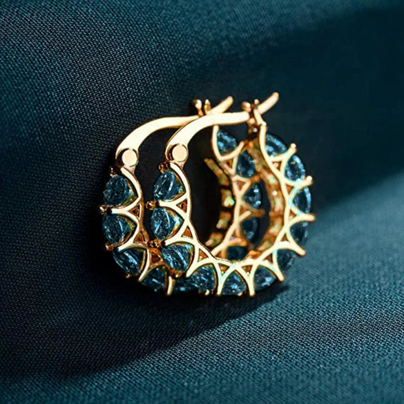 Huitan hoop earrings