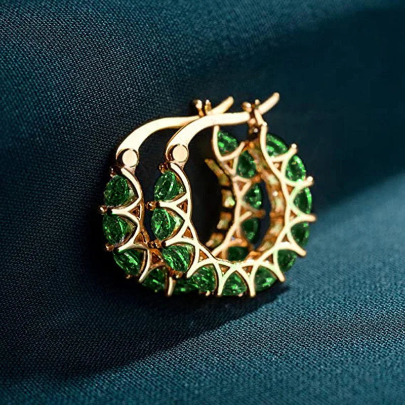 Huitan hoop earrings