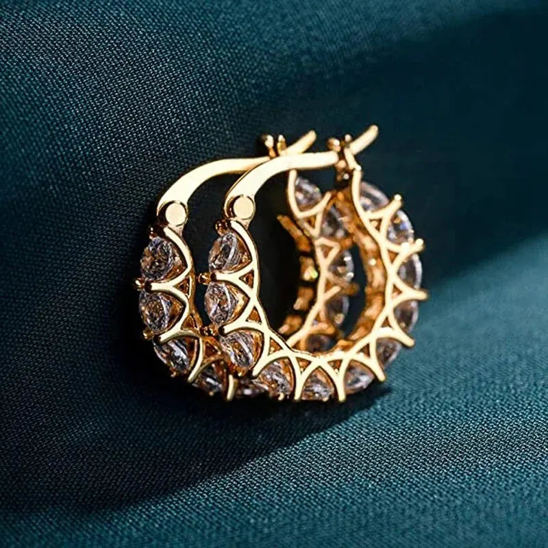 Huitan hoop earrings