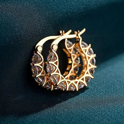 Huitan hoop earrings