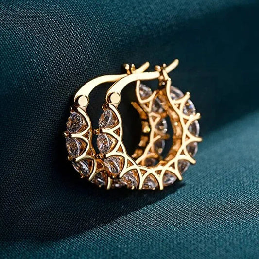 Huitan hoop earrings