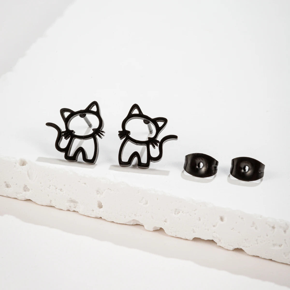 Cute kitten earrings