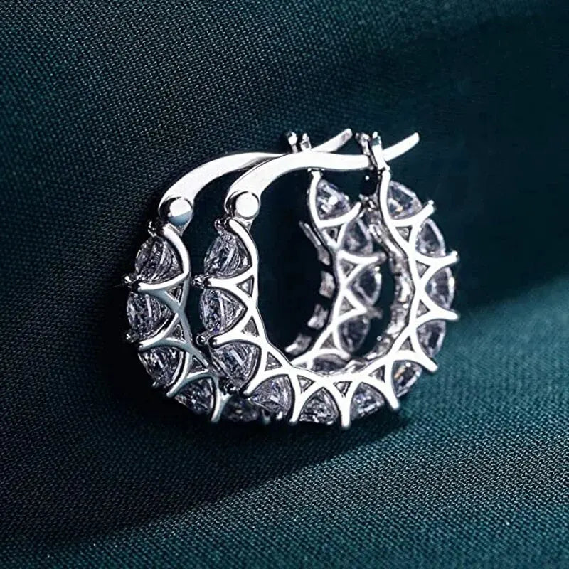 Huitan hoop earrings