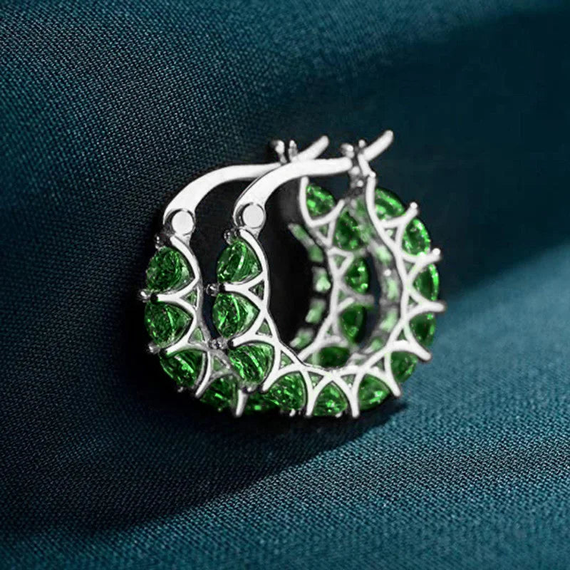 Huitan hoop earrings