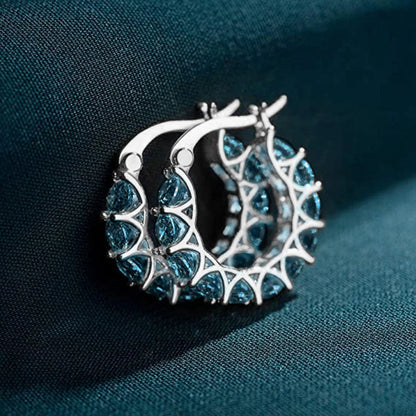 Huitan hoop earrings